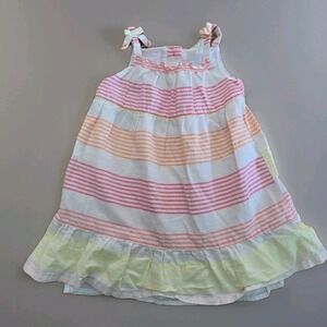 Crazy 8 Toddler Sleeveless‎ Striped Multicolor Sundress Size 18-24 months